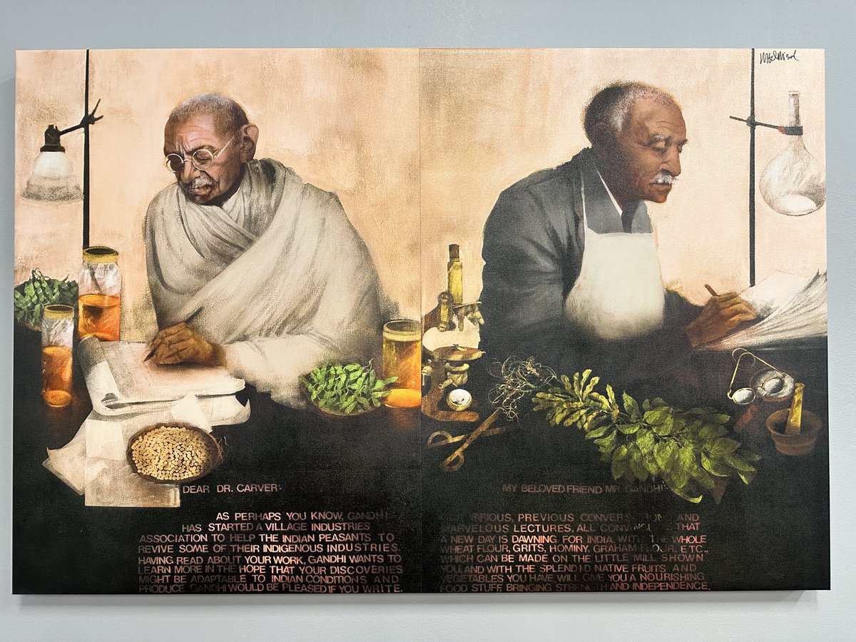 Treasurer Malek had the opportunity to meet with <a href="/Gary_M_Wheeler/">Gary Wheeler</a> and <a href="/missourisoybean/">Missouri Soybeans</a> leadership today. 

Pictured below: if you look closely, you’ll notice edamame (soybeans!) on the Treasurer’s favorite painting of famous Missourian George Washington Carver and M. Gandhi.