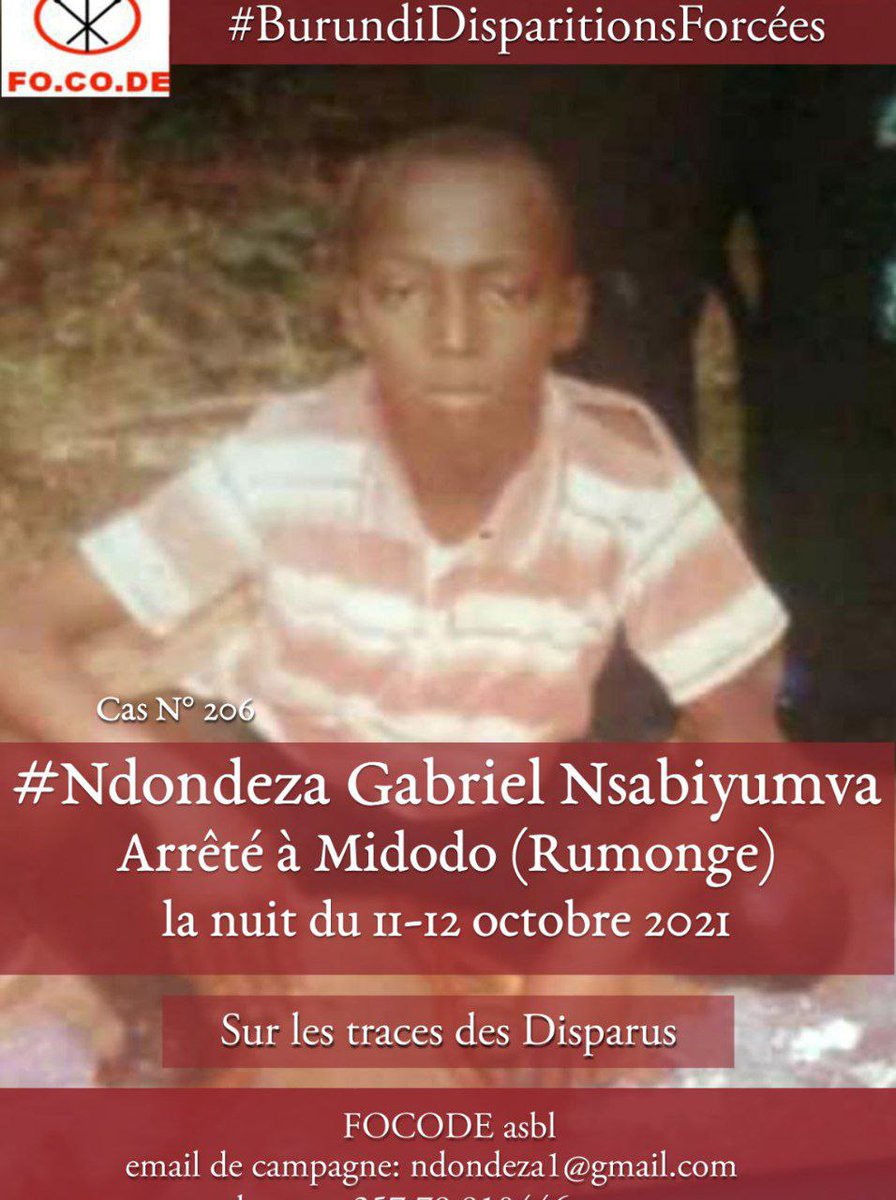 pnininahazwe's tweet photo. Le 12.10.2021, vers minuit, le renseignement militaire a arrêté à leur résidence à #Midodo (Rumonge) :
Alexis Nimubona
Ses fils Éric Nduwamungu et Gabriel Nsabiyumva
Son employé Firmin Nirandekura.
Opération dirigée par Lt-Col. Libère Niyonkuru.
Où sont-ils ? #Burundi #Ndondeza https://t.co/cYqX4HoWGu