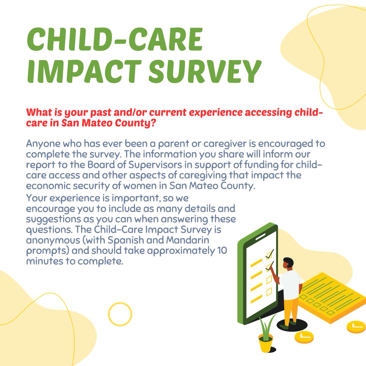 Housing_Choices's tweet photo. What is your experience accessing child-care in San Mateo County?

Let us know by taking this quick survey: https://t.co/cdM0VrMuYk https://t.co/8PUivg1Bla