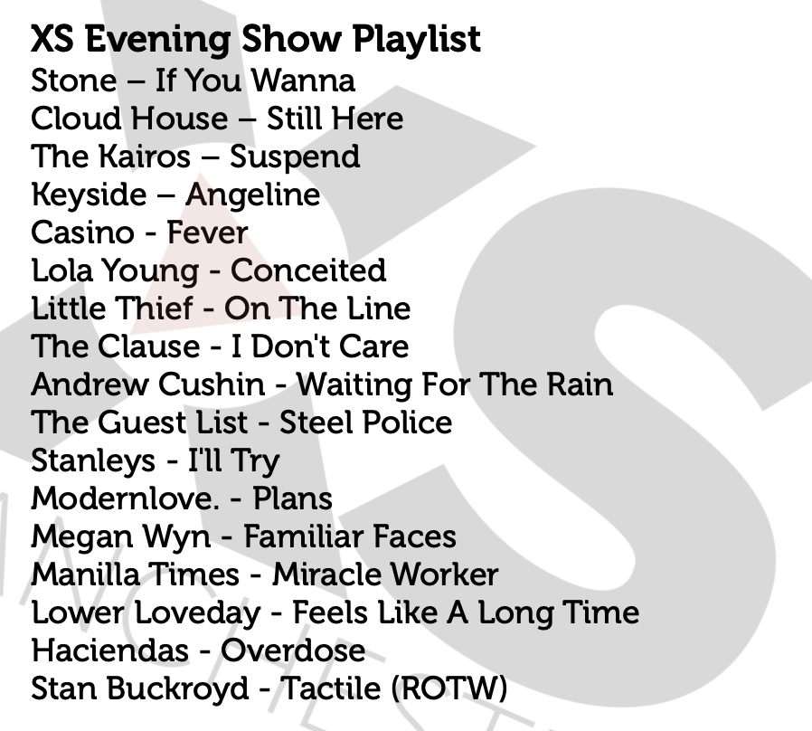 Next weeks new music drop is looking MIGHTY FINE!!! We kick off 6pm tomorrow over at @XSManchester with new music from @megannwyn @modernlove_band @ManillaTimes and @lower_loveday. Plus @stanbuckroyd is my ROTW and I've got a 🌎 exclusive first play of @HaciendasThe new one!