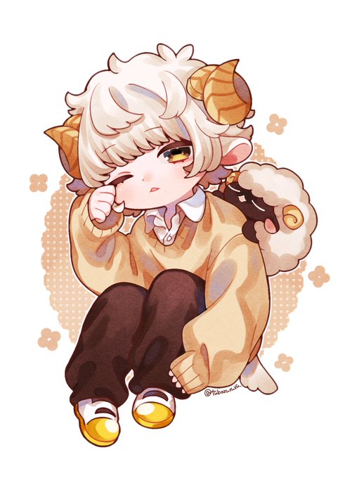 「sheep white hair」 illustration images(Latest)