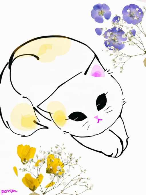 まだ一緒にいたいにゃネコ  #イラスト #ネコ