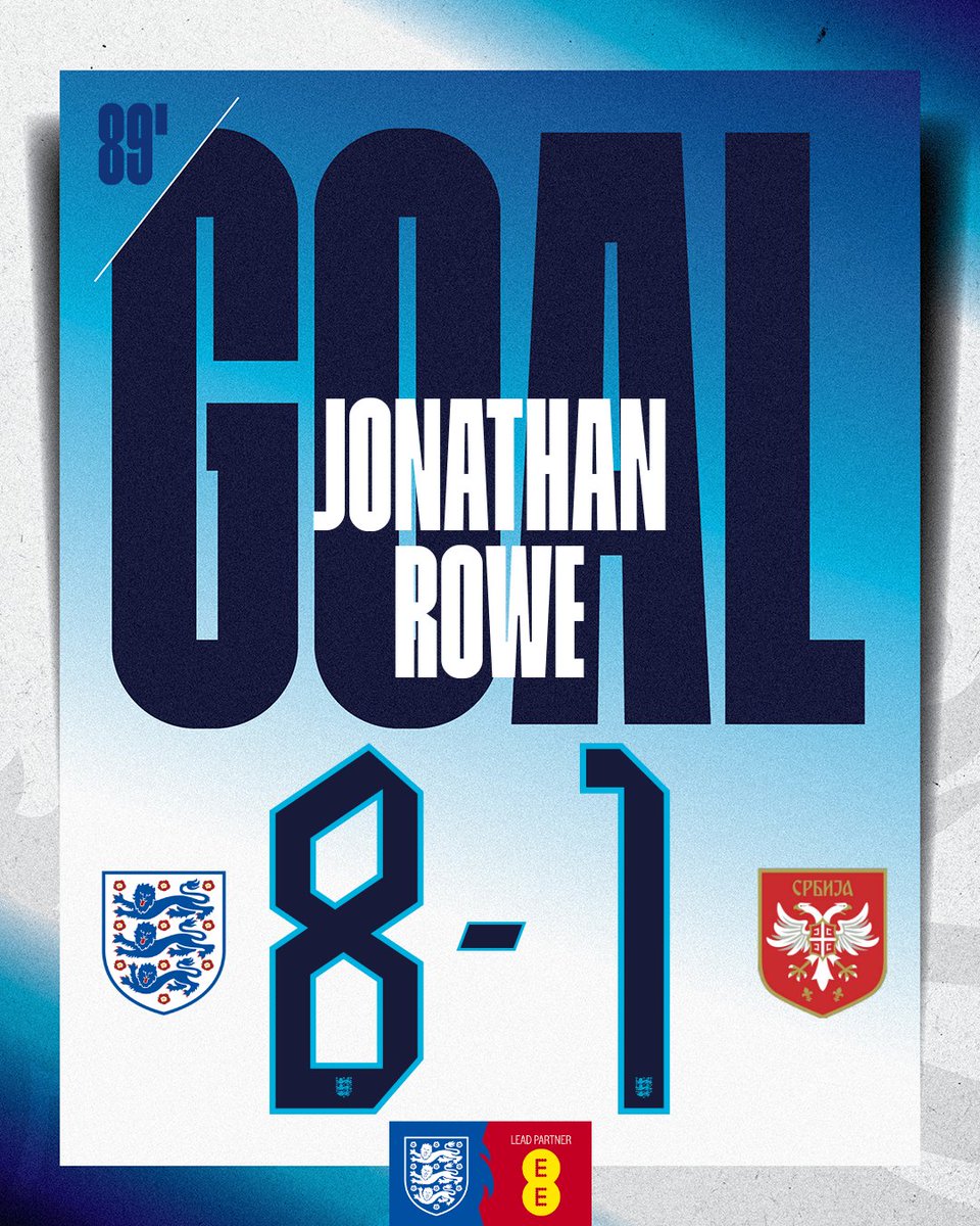 England's tweet photo. A MOMENT TO REMEMBER FOR ROWE!

His first for the #YoungLions to make it EIGHT in tonight's #U21EURO qualifier. https://t.co/j5Vzfp49Na