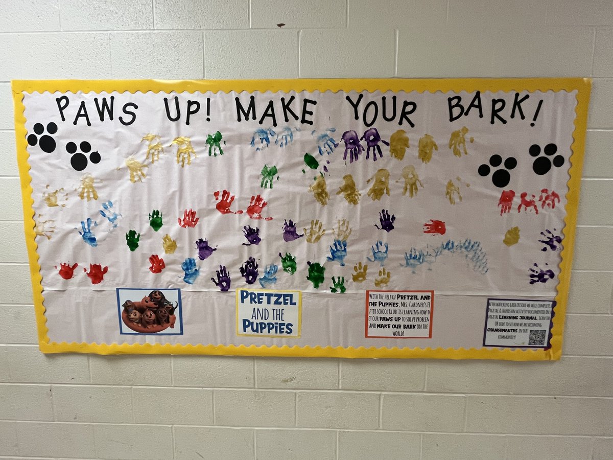 gardnerkb1's tweet photo. Kinder ELs in my after school club learn from "Pretzel and the Puppies" how to put their "Paws Up!" to work together, become changemakers &amp; make their bark on the world. Ss complete digital &amp; hands on tasks in a Ss Learning Journal. @AppleTV @DrTonyWagner @alicewilder #PawsUp https://t.co/wgaG53VMNS