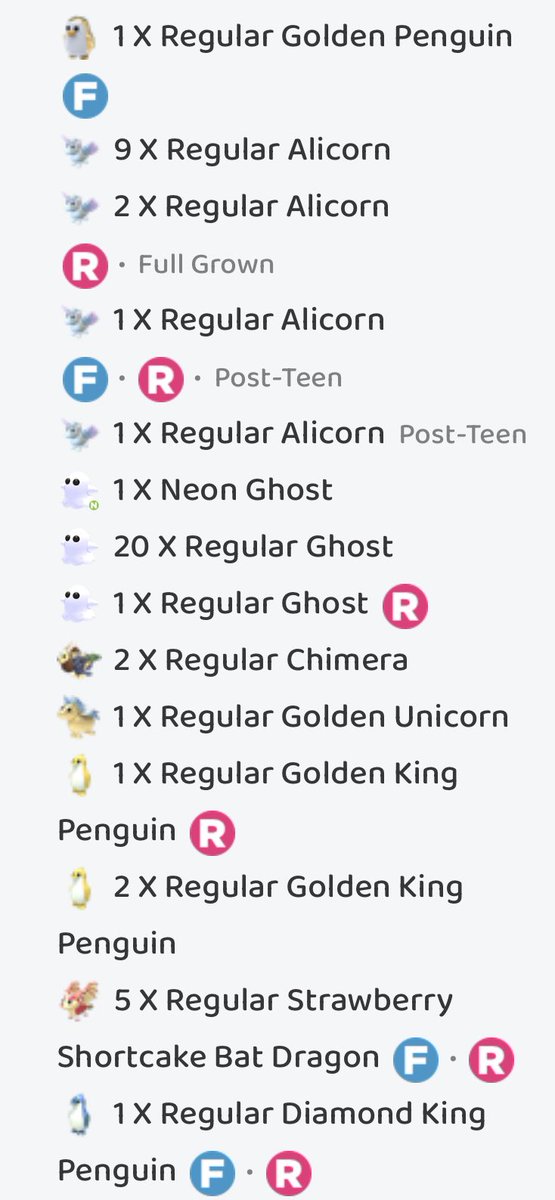 ConnorL62108644's tweet photo. Trading everything in the photo (click to see everything)

Lf: megas or neons 

#adoptme #Adoptmetrades #adoptmetrading #adoptmetrade #adoptmeoffers #adoptmeoffer https://t.co/EO54en4zgo