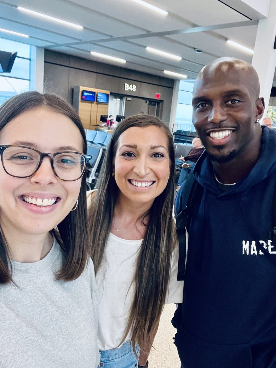 Best friend &amp; I have been making our way to each <a href="/NFL/">NFL</a> stadium the last 10 years. We have 2 left- <a href="/GEHAField/">GEHA Field at Arrowhead Stadium</a> for the <a href="/Chiefs/">Kansas City Chiefs</a> today &amp; <a href="/Paycor_Stadium/">Official Paycor Stadium</a> for the <a href="/Bengals/">Cincinnati Bengals</a> on Sunday. Running into #devin <a href="/McCourtyTwins/">Devin&Jason McCourty</a> today was the absolute best start to our final trip. Nicest guy ever!