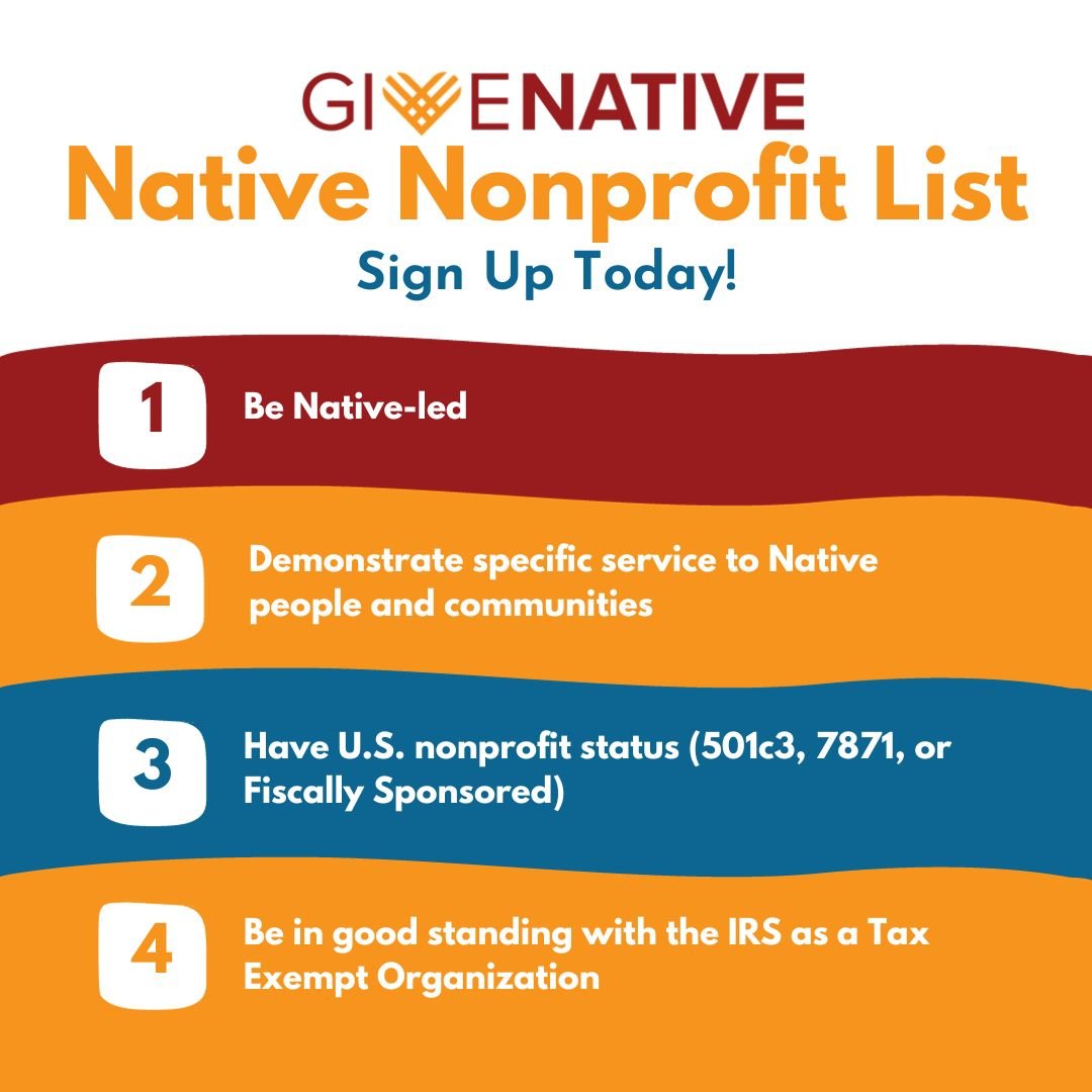 phil_together's tweet image. 📣 @native_ways #GiveNative campaign is putting together a Native Nonprofit List!

This is their first time creating a place for people to search Native-led nonprofits
👉 Share this opportunity with Native-led organizations in your community #NativeLed #Nonprofit #Philanthropy