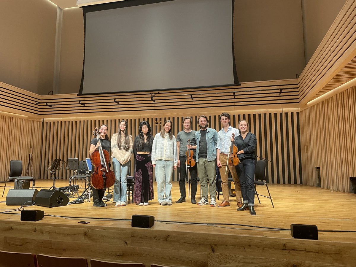 Huge thanks to the incredible <a href="/LigetiQuartet/">Ligeti Quartet</a> for an eye-opening session with <a href="/Chethams/">Chetham's School of Music</a> students on working with electronics - followed by a stunning performance of <a href="/AnnaHMeredith/">Anna Meredith</a>'s "Nuc" <a href="/StollerHall/">The Stoller Hall</a>!