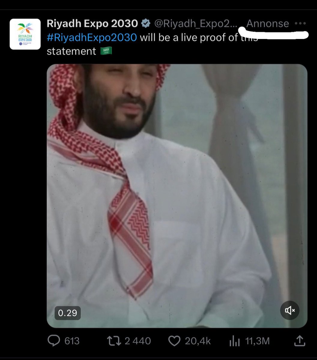 Da er propagandamaskineriet i gang. 
Et av argumentene som ble kastet mot alle som ville boikotte Qatar var at man hadde visst om mesterskapet i flere år og man burde ha sagt ifra tidligere. Da starter vi nå: 
#BoikottSaudi2030