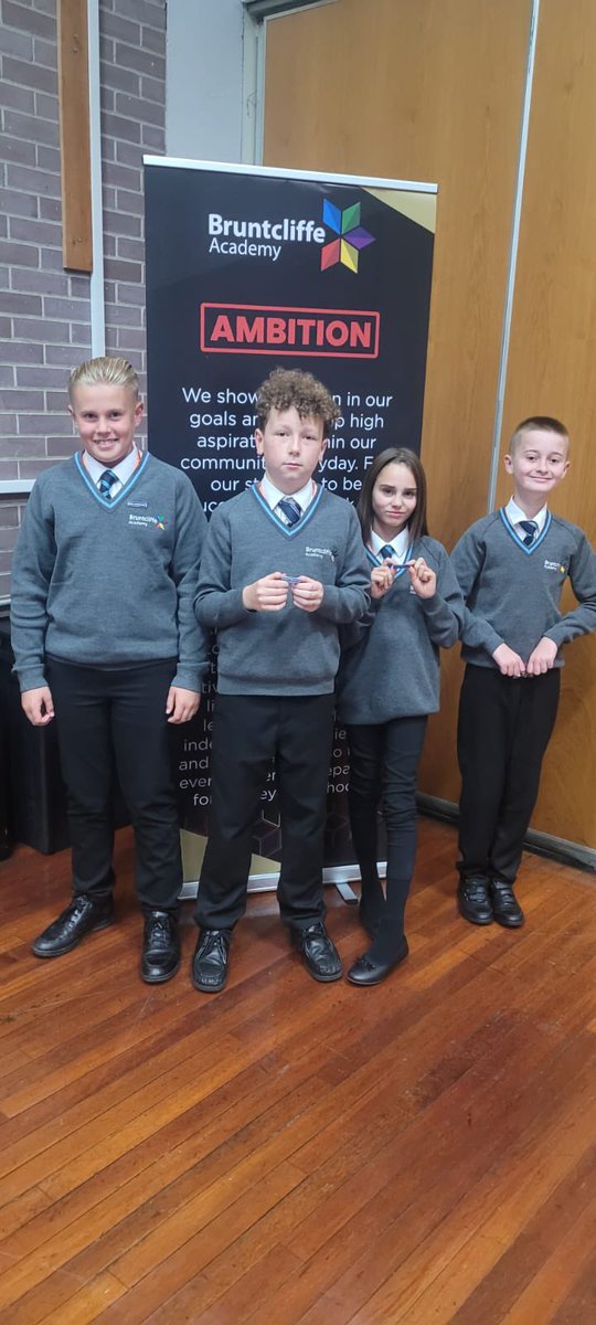 bruntcliffeacad's tweet photo. Congratulations to our year 7 students who won 'early entry' into the 100% attendance club. 2 students each week will win until half term when everyone with 100% attendance will join the club. Be in to win! #100%attendance #ambition https://t.co/OTAPNYk2Qk