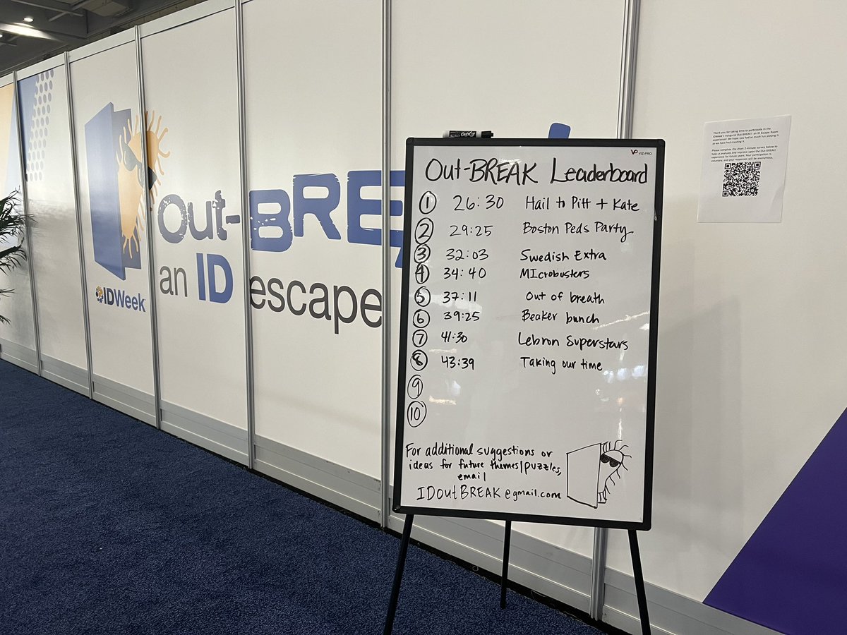 Can you beat the winning time? @IDWeekOutBREAK #IDWeek2023 @PIDSociety