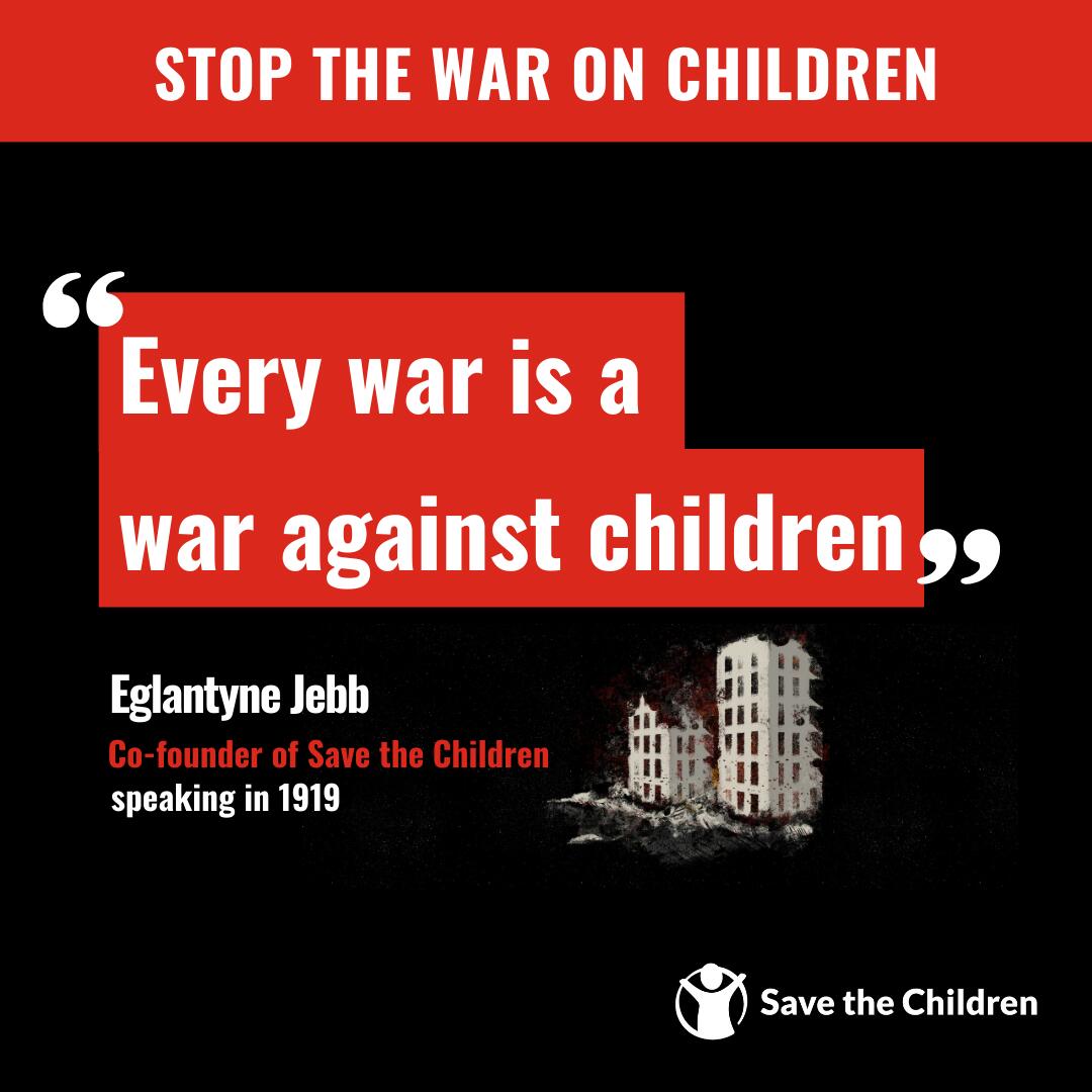 We condemn the killing of civilians, especially children, in the strongest possible terms. Children have the right to live in peace. Everything possible must be done to protect children in both the Occupied Palestinian Territory and Israel from harm. #StopTheWarOnChildren