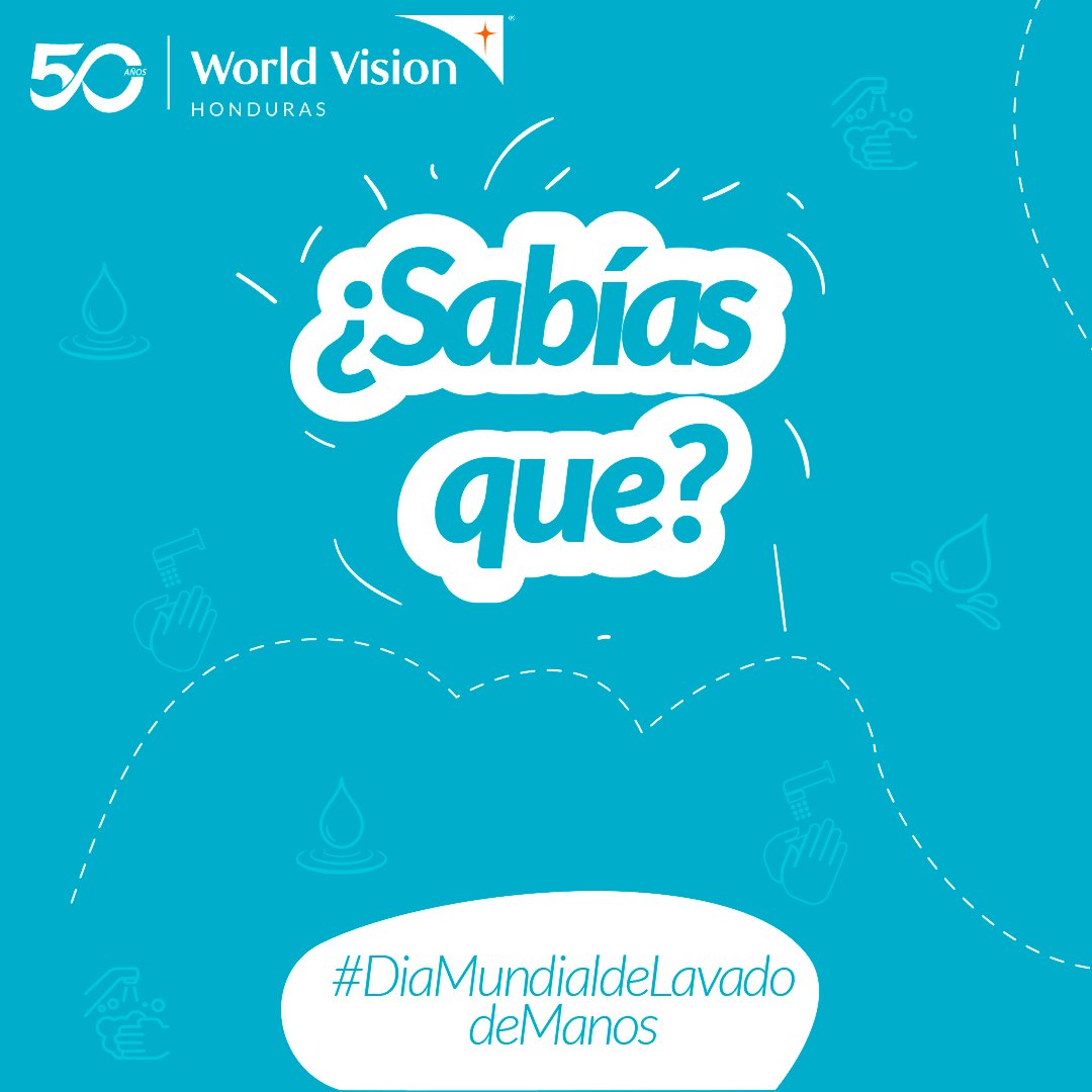 WorldVisionHN's tweet photo. ¿Sabías que lavarte las manos adecuadamente puede prevenir enfermedades? 🧼💧 ¡Únete a nosotros para aprender más y crear conciencia sobre la importancia del lavado de manos! 🤲💪
#LavadoDeManos #WashHands #DíaMundialDelLavadoDeManos #WashInSchool #WashIsHealth #WashIsLife https://t.co/7SBo0ywJh1