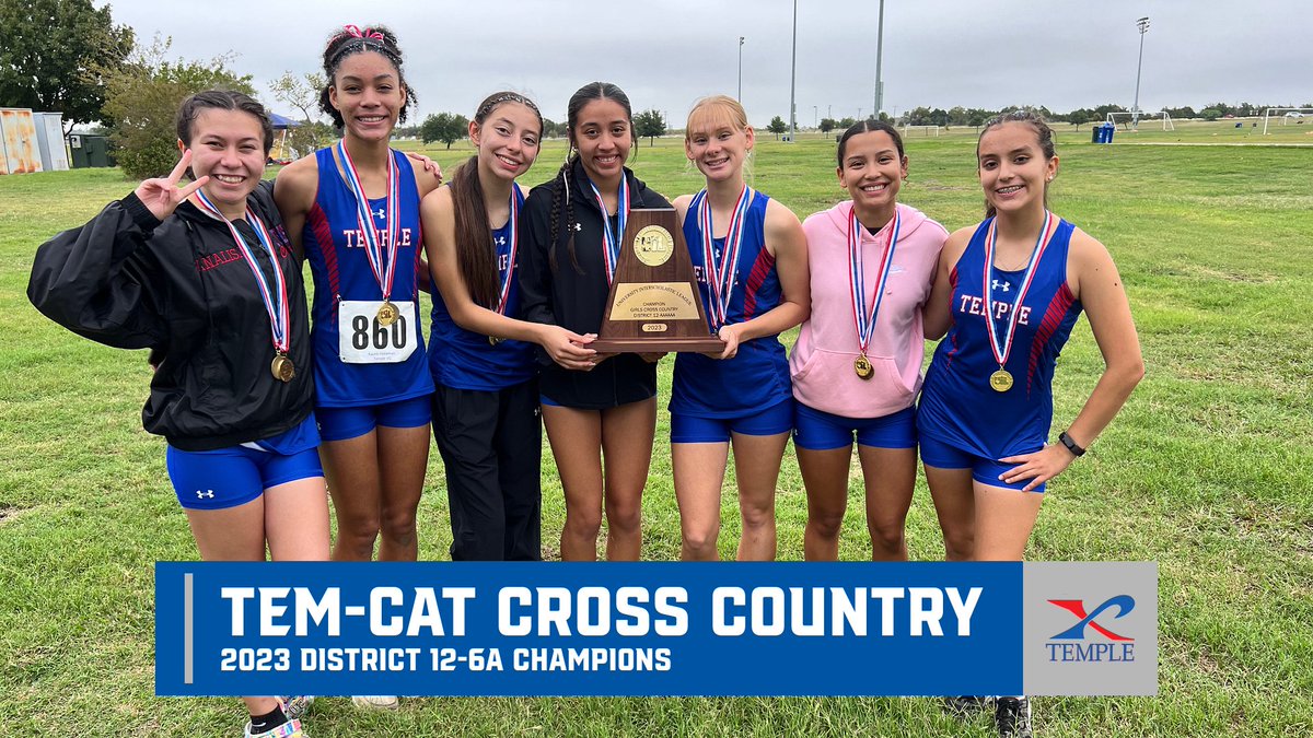 Congratulations to the 2023 District 12-6A Champion Tem-Cat Cross Country team!