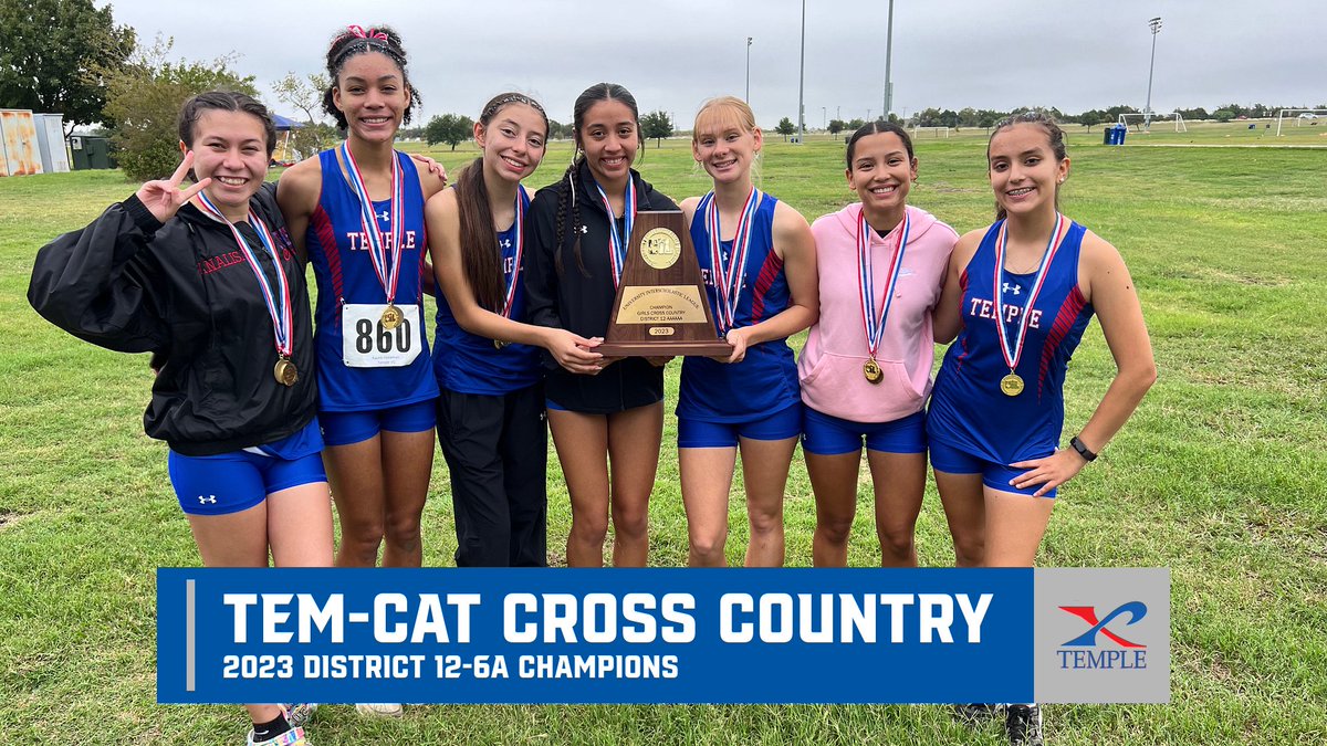 templewildcats's tweet photo. Congratulations to the 2023 District 12-6A Champion Tem-Cat Cross Country team! https://t.co/9S4fWZ9u1y