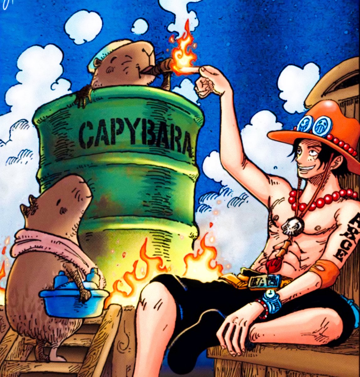 onepiecedaiIys's tweet photo. Portgas D. Ace https://t.co/8631ufQKnj