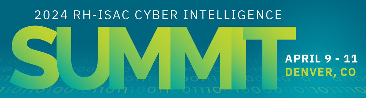 🏔️ We're excited to announce the #RHISACSummit is heading to Denver, Colorado, in 2024! Join us from April 9 – 11 to celebrate RH-ISAC's 10th anniversary in the Mile High City. Register today: ow.ly/uCtc50PSp5H
