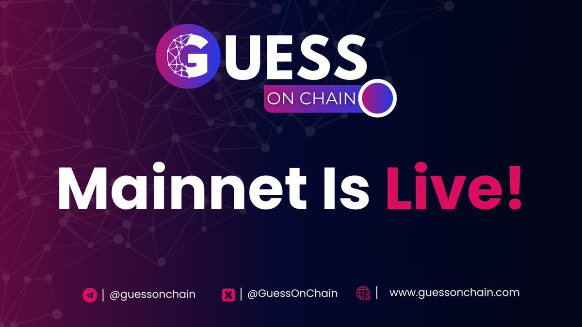 🚀 Mainnet Launch Announcement 🚀

Hello GuessOnChain community!

The wait is finally over, and we are live on Mainnet

For the initial 24 to 48 hours, we'll be listing only 4 events as part of our 'soft launch' to ensure a smooth experience for our users.

Dapp Link :