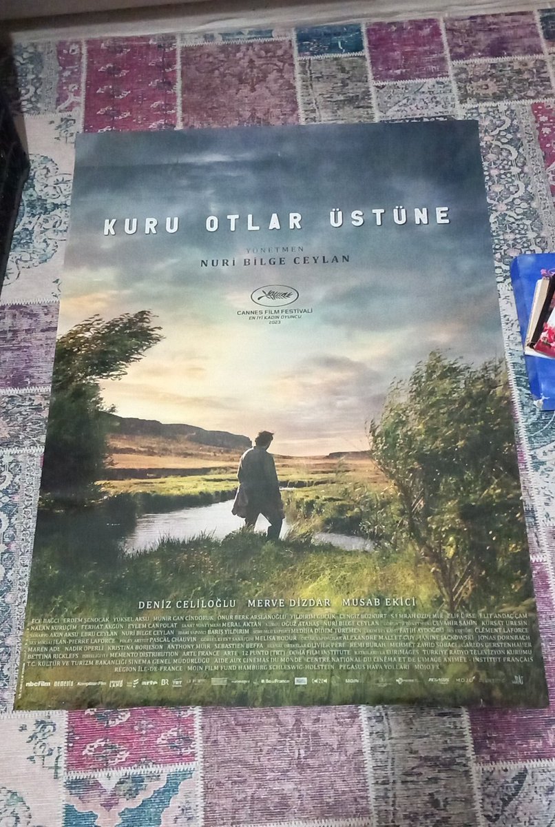 Filmin etkisinden kurtulamadık hâlâ. Bugünü Kuru otlar üstüne afişi ile taçlandırdık.
#KuruOtlarÜstüne 
#AboutDryGrasses
#NuriBilgeCeylan