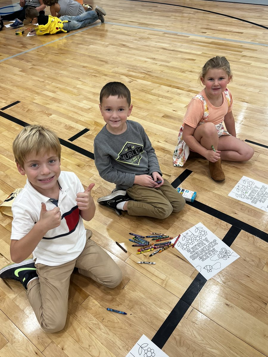 The CTE Good Deeds Club started today! 75 K-2  kiddos are learning how to give back! #proudtobeCTE