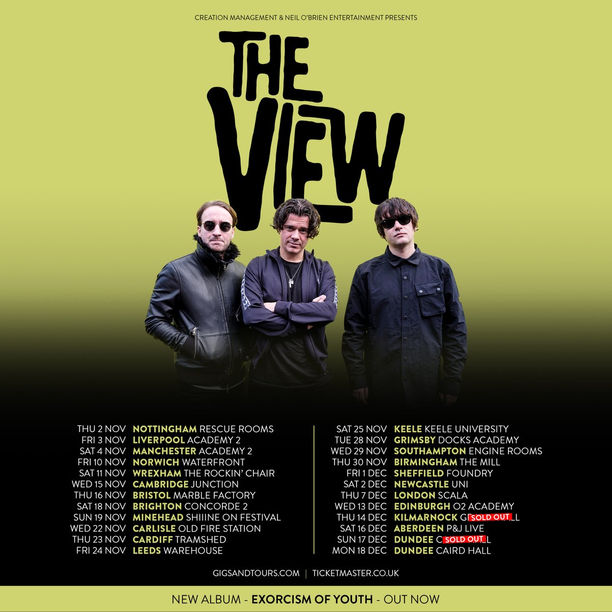 NEW DATES in Wrexham and Grimsby, plus 21 support bands announced for shows across the UK! Get ya tickets: theviewofficial.com/tour #TVAOF 🔥