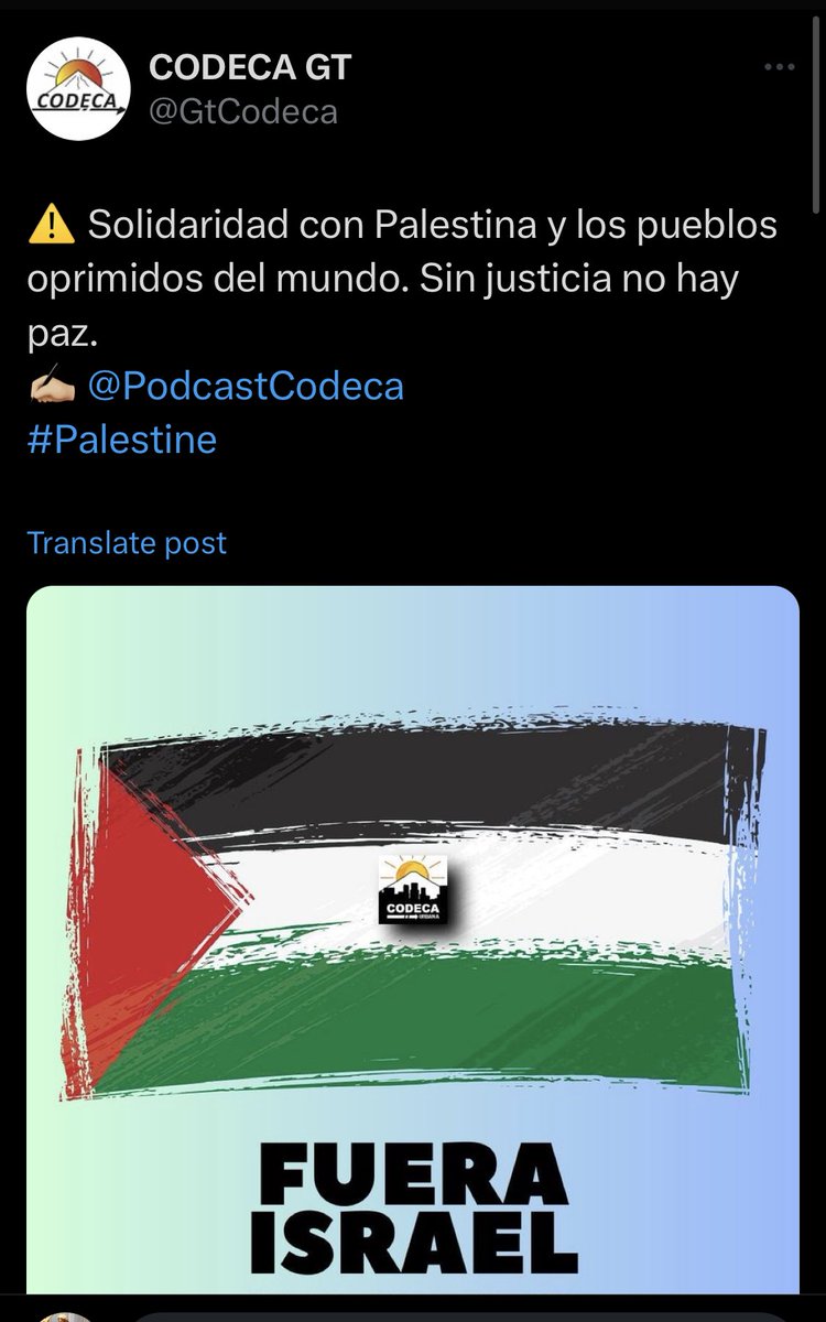terroristas de codeca apoyando a los terroristas de hamas y hezbolla en contra del pueblo Israel y del pueblo de Guatemala!!! eso es la izquierda extremista en Guatemala: TERRORISMO, ANTISEMITISMO Y ODIO !!!👇👇👇