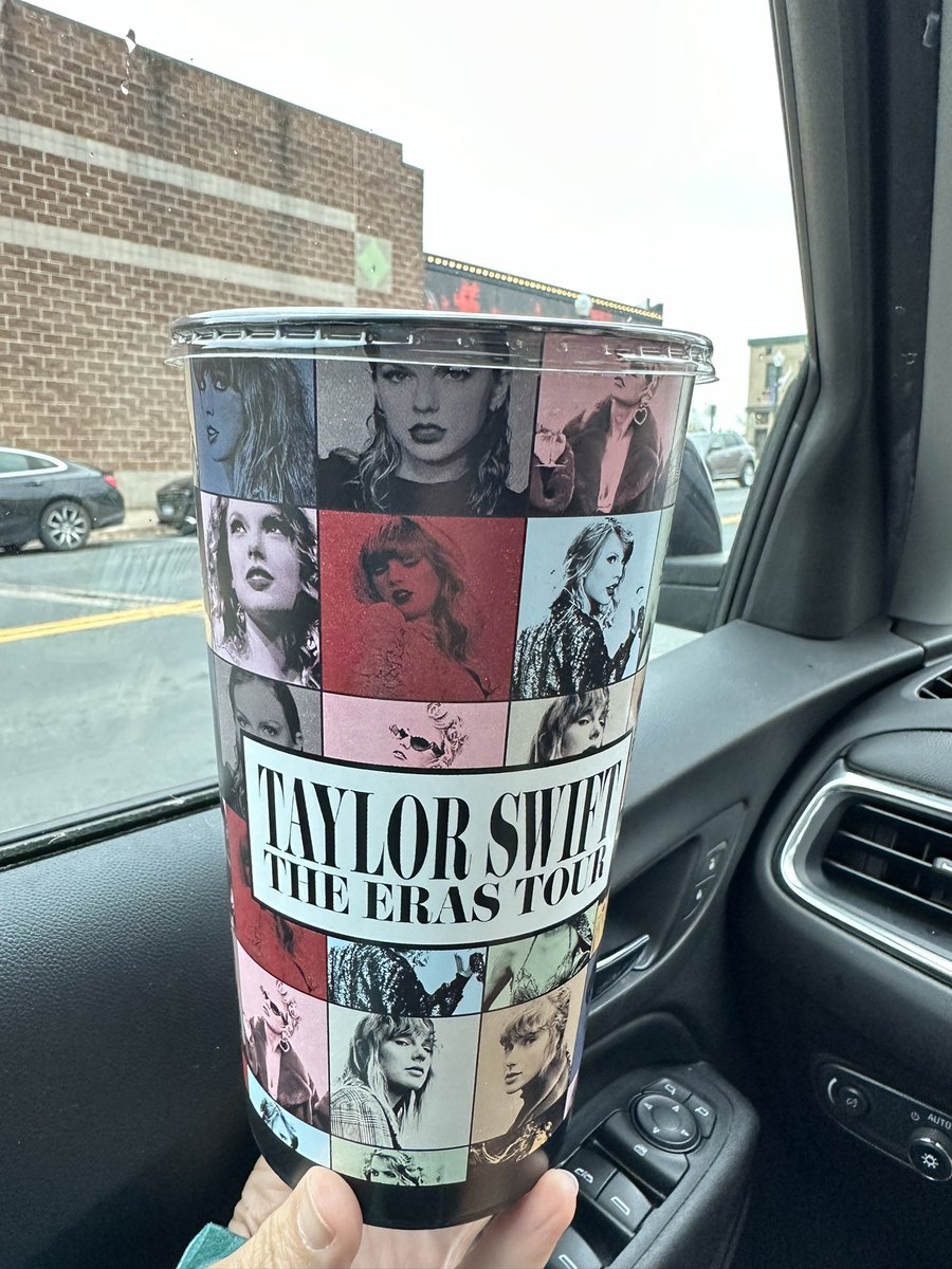 Not seeing the eras tour movie until Sunday but the cup is acquired! This is from an Emagine theater. The inside is black.