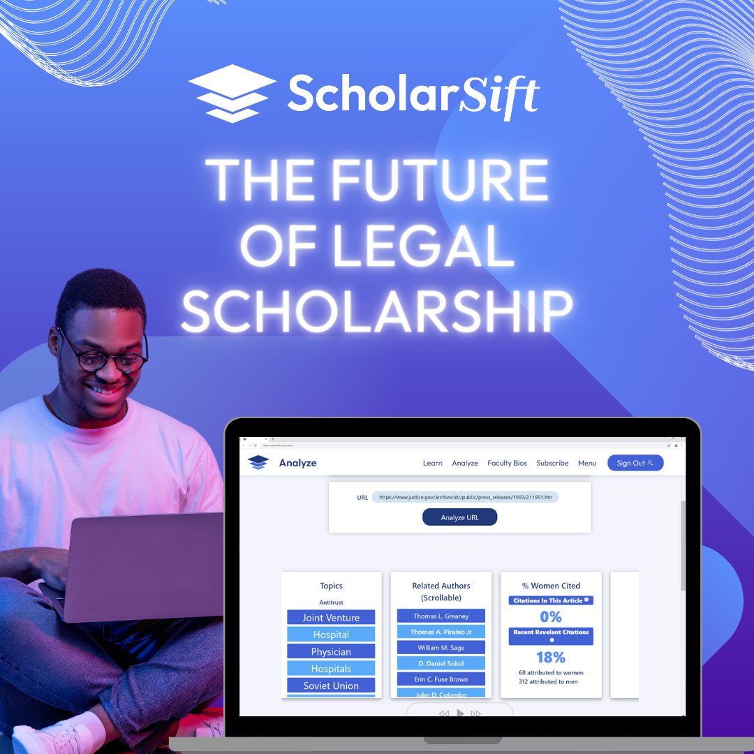 ScholarSift's tweet image. 📚Law professors: Experience the future of Legal Scholarship with ScholarSift&apos;s AI platform. Unlock new insights, streamline your workflow, and stay ahead of the curve. #LawProfessors #ResearchTool #ScholarSift  ⚖️ 🔍 🖥️