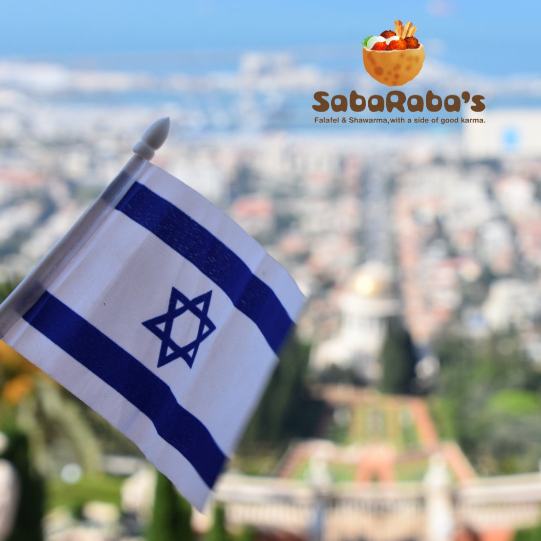 At SabaRaba's, we stand with Israel. We will donate $1 from every Sabich Sandwich sold to support the IDF and those who are fighting on the front lines.