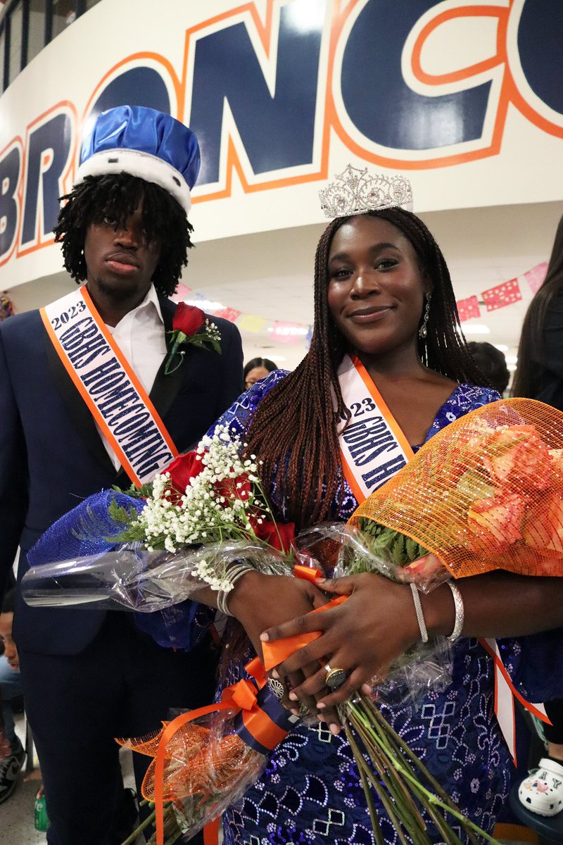 BHS_Broncos's tweet photo. Congrats to our HOCO King and Queen: King Jesse Joseph & Sarah Aina. Well deserved π§‘ππ§‘π https://t.co/D4C8UdXxie