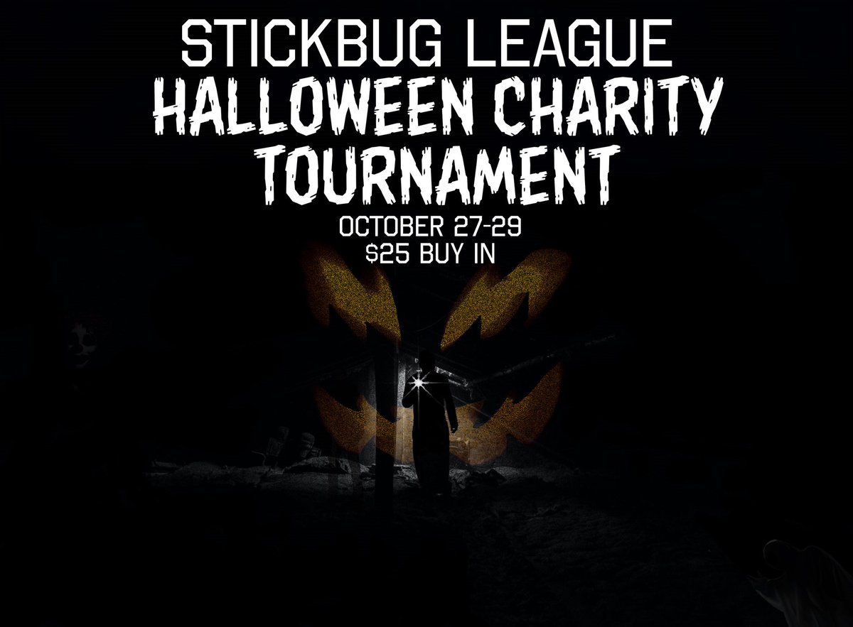 StickBugLeague's tweet photo. What are you doing October 27-29? How about joining us for a spooky event :)

https://t.co/rtMstdcrNh https://t.co/a3EpGDM6nO
