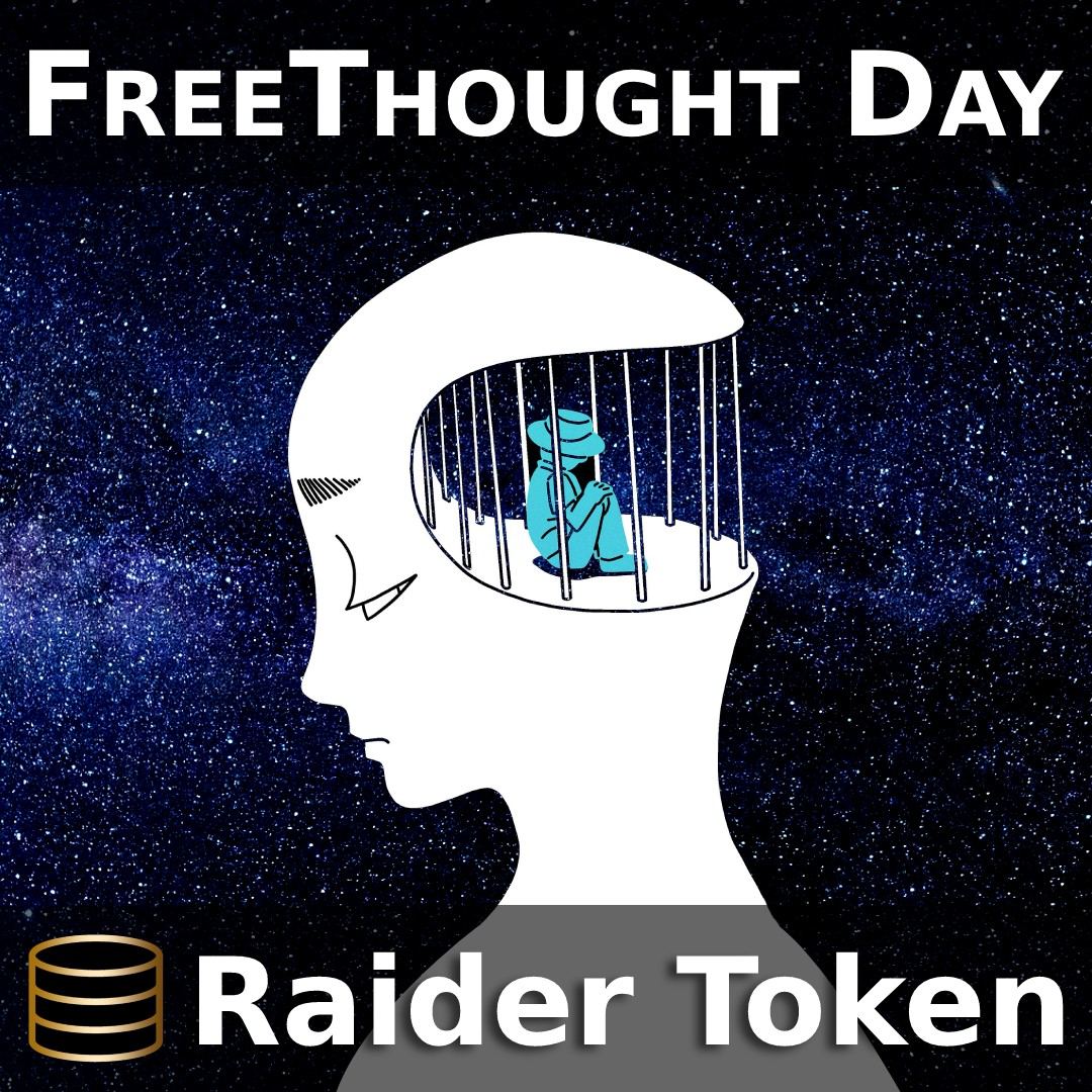 MemeCoinAlert's tweet photo. Happy #FreethoughtDay!

I'm not imprisoned by what other people want me to think. It doesn't bother me if you don't like what I am doing.

https://t.co/YcVnz7sOVC

#RaiderToken https://t.co/ajfX2jJdtm