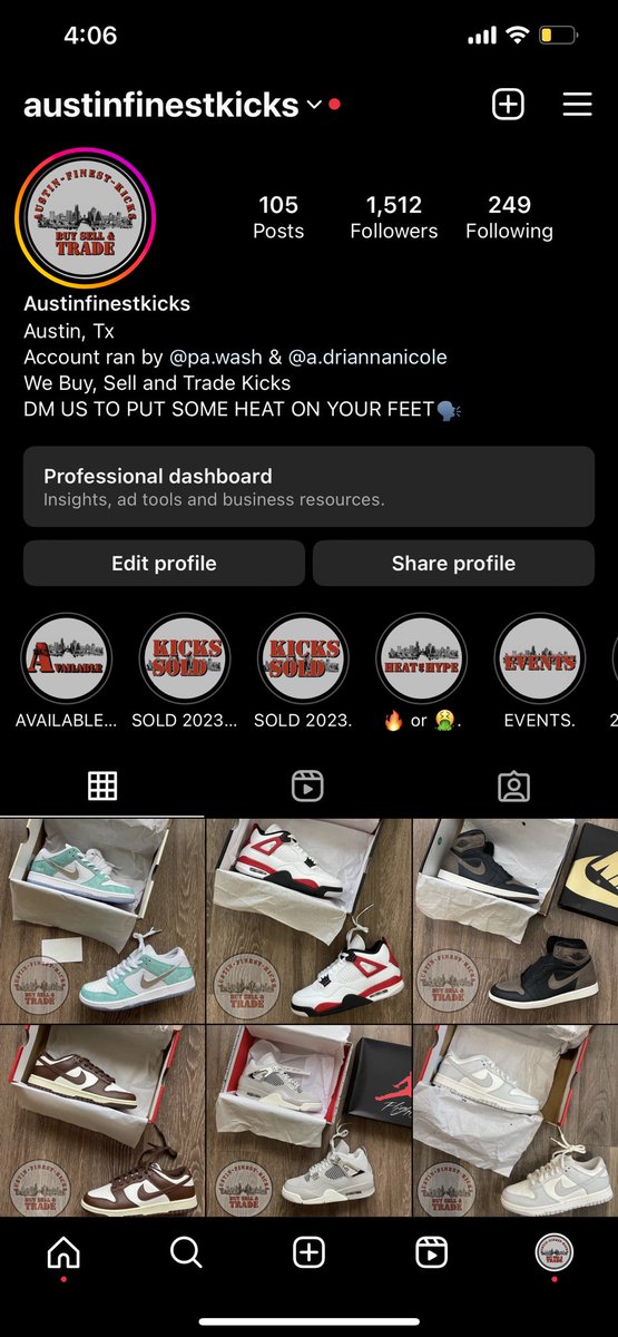 easymoneypattt's tweet photo. If you or anybody you know interested in kicks. Go check out me and my lady shoe page where we buy, sell, and trade kicks!
@austinfinestkicks https://t.co/Tm0LOPZ91k
