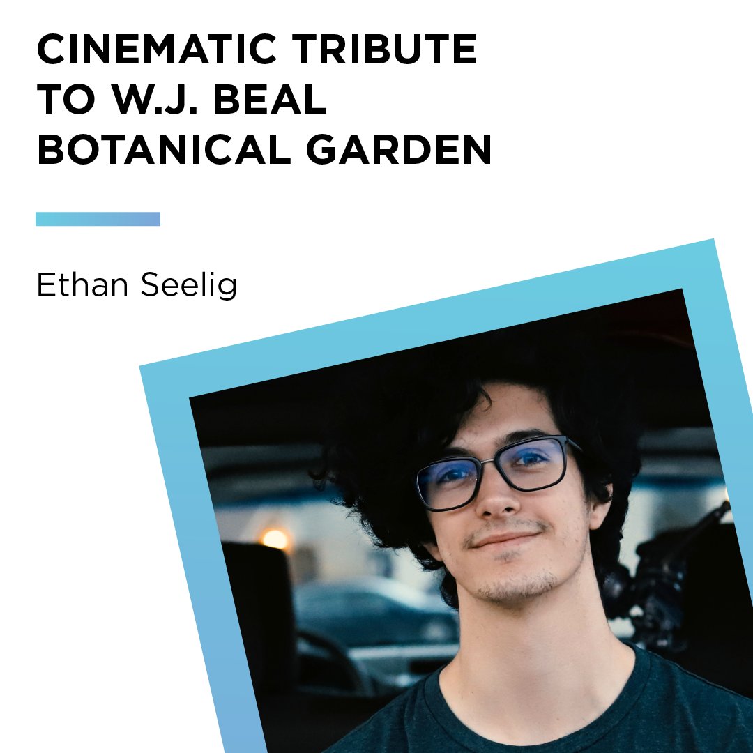 MSUComArtSci's tweet image. Meet Ethan Seelig, #ComArtSci digital storytelling major and @MSUBealGarden’s official videographer! 2023 marks the 150th anniversary of @michiganstateu’s botanical garden.  

Read more about Ethan’s experience ➡️ spr.ly/6018upJSC

📍@MSUjschool