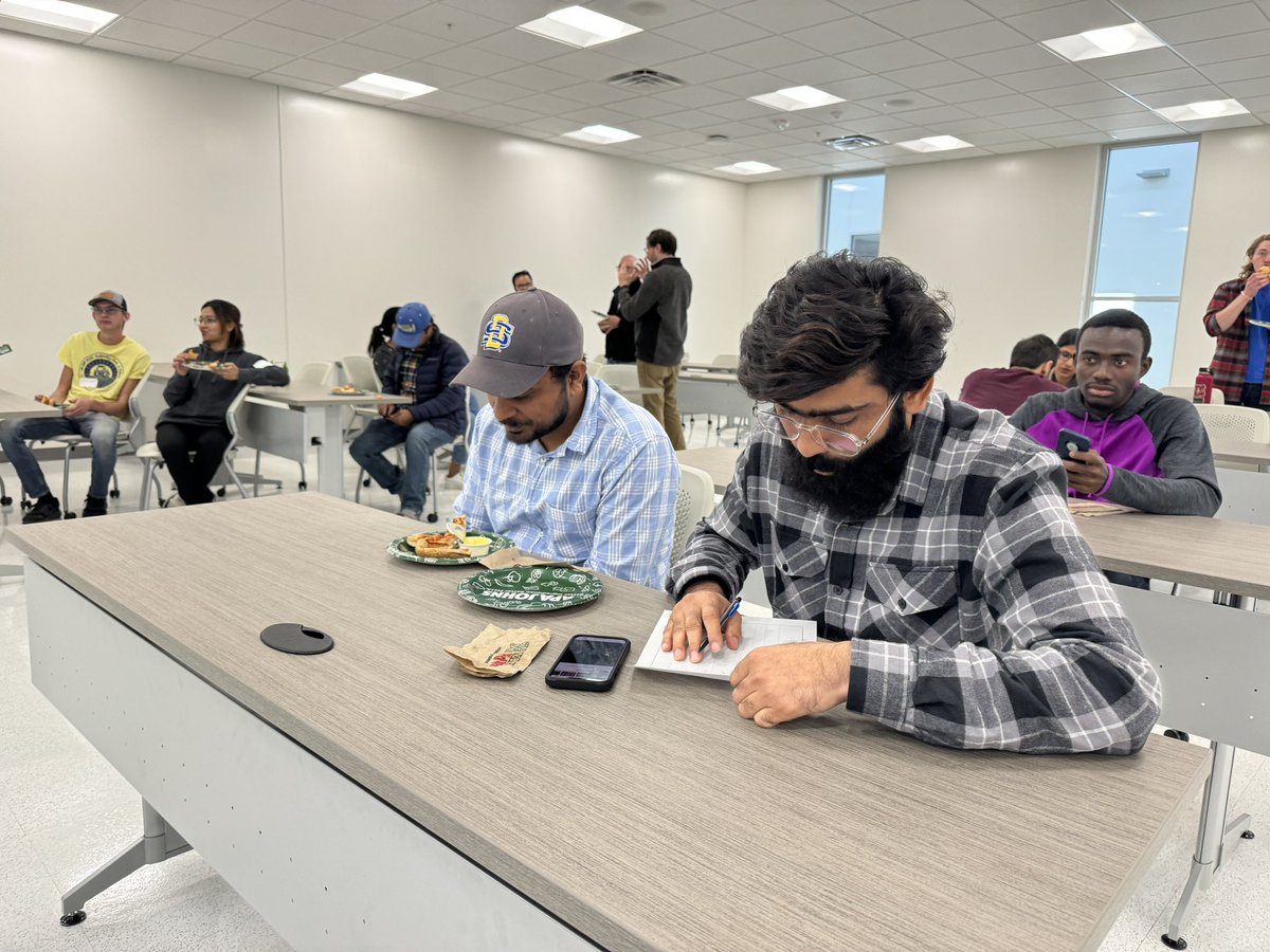 SDSU_PSGSA's tweet photo. 🌱🍕 Sharing the joy of plant science and pizza at our grad student social event! 🤗 Meet the victorious minds who aced the "Guess the Scientist" game! 🏆📷 #PlantScience #PizzaParty #AcademicFun @SDStateCAFES https://t.co/Rm3rkzlWXN