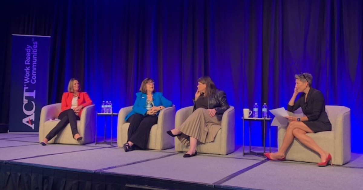 EdExcelencia's tweet image. 2023 @ACT Workforce Summit: @EdExcelencia President Sarita Brown &amp;amp; @tg ridiron, VP for @ACTEquity, presented in the session "Investing in Latino Workforce Success". Brown also spoke in "Future of Equity in Higher Education &amp;amp; Workforce Success".#ACTWorkforce #LatinoStudentSuccess