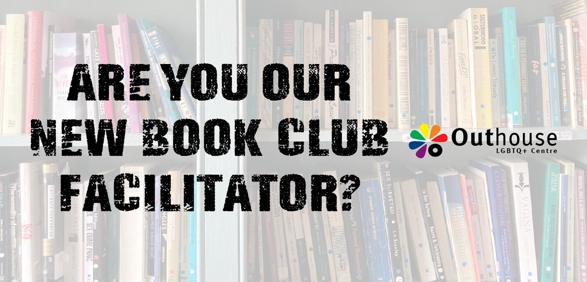 📚 You could be our book club facilitator! 📚
Passionate about LGBTQ+ literature? Apply now to help us build a vibrant community of readers. 

More info at outhouse.ie/book-club-faci…