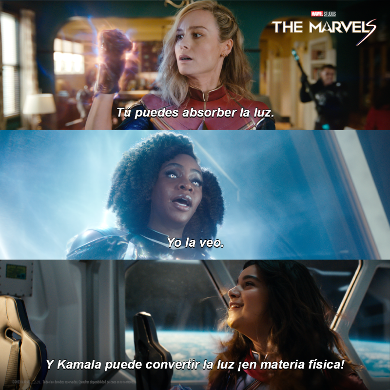 MarvelLATAM's tweet photo. ¿Estás listo para conocer a tu nuevo equipo favorito? 🤩 
The Marvels, 9 de noviembre solo en cines.