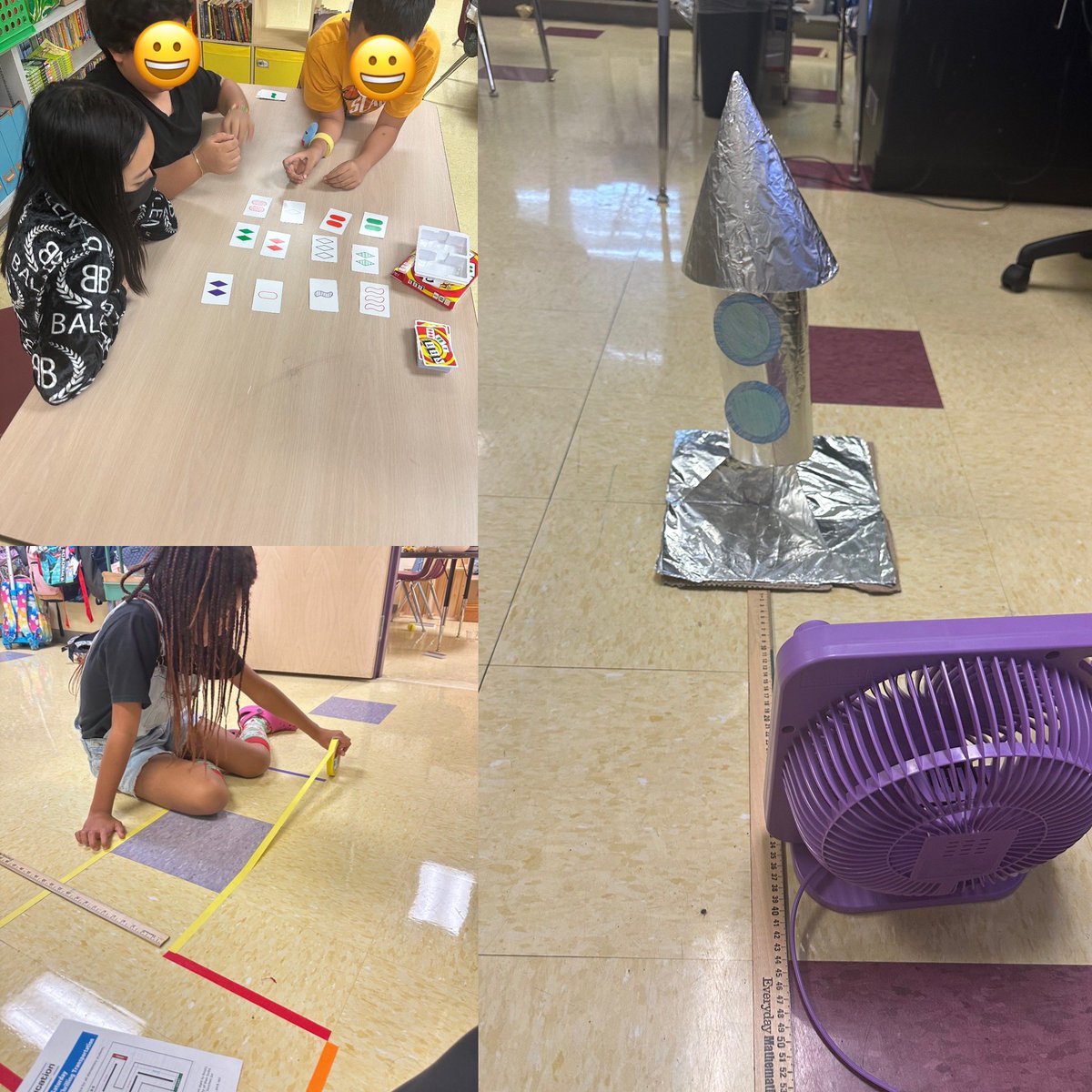 mstmcrae's tweet photo. Have you ever played SET? It received a 5-Star rating from @Palmetto_OCPS STEM Club. Who knew a rocket ship would sustain hurricane force winds. Lego Spike track in the making for #SuperSTEM @JillAdcock_OCPS @K5MathOCPS https://t.co/stxzQ2DIT2