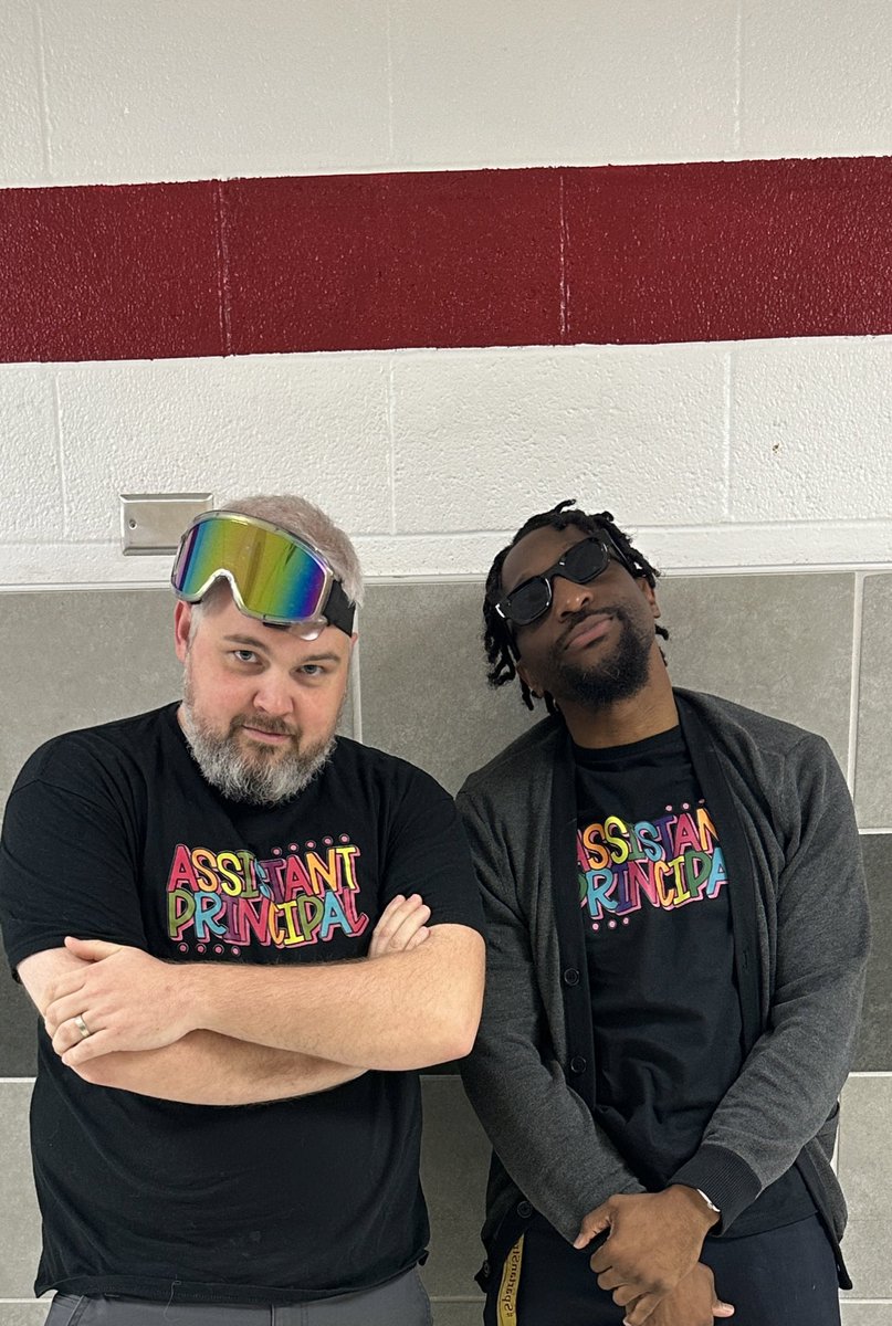 Sooooo, we tried our hand at Spirit week Day 4:  Walk in Someone Else’s Shoes- Teachers dress like Students (sort of🤣🤦🏿‍♂️). <a href="/BenSymsMS/">Benjamin Syms MS</a>