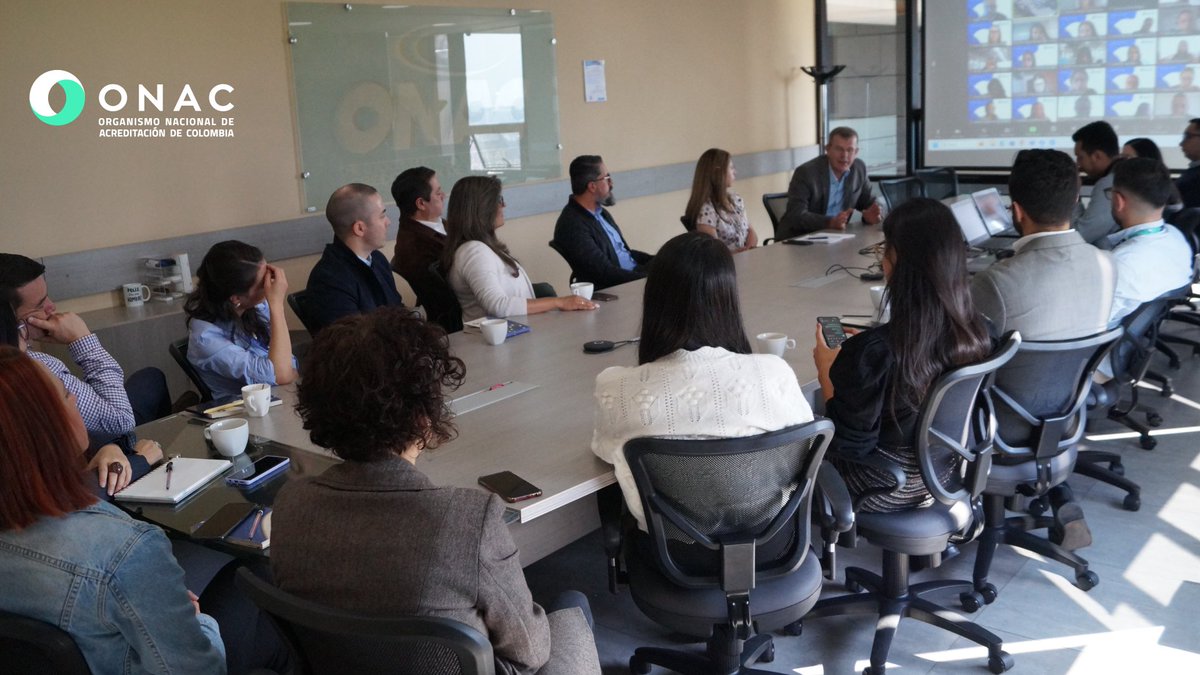ONAC_COLOMBIA's tweet photo. Hoy junto a @cheulrico, conversamos en un espacio para compartir experiencias y aprender de la infraestructura de la calidad a nivel mundial. Además destacamos la importancia de la transformación y la comunicación para generar un posicionamiento de los Organismos de #Acreditación https://t.co/MCVWLi9boZ
