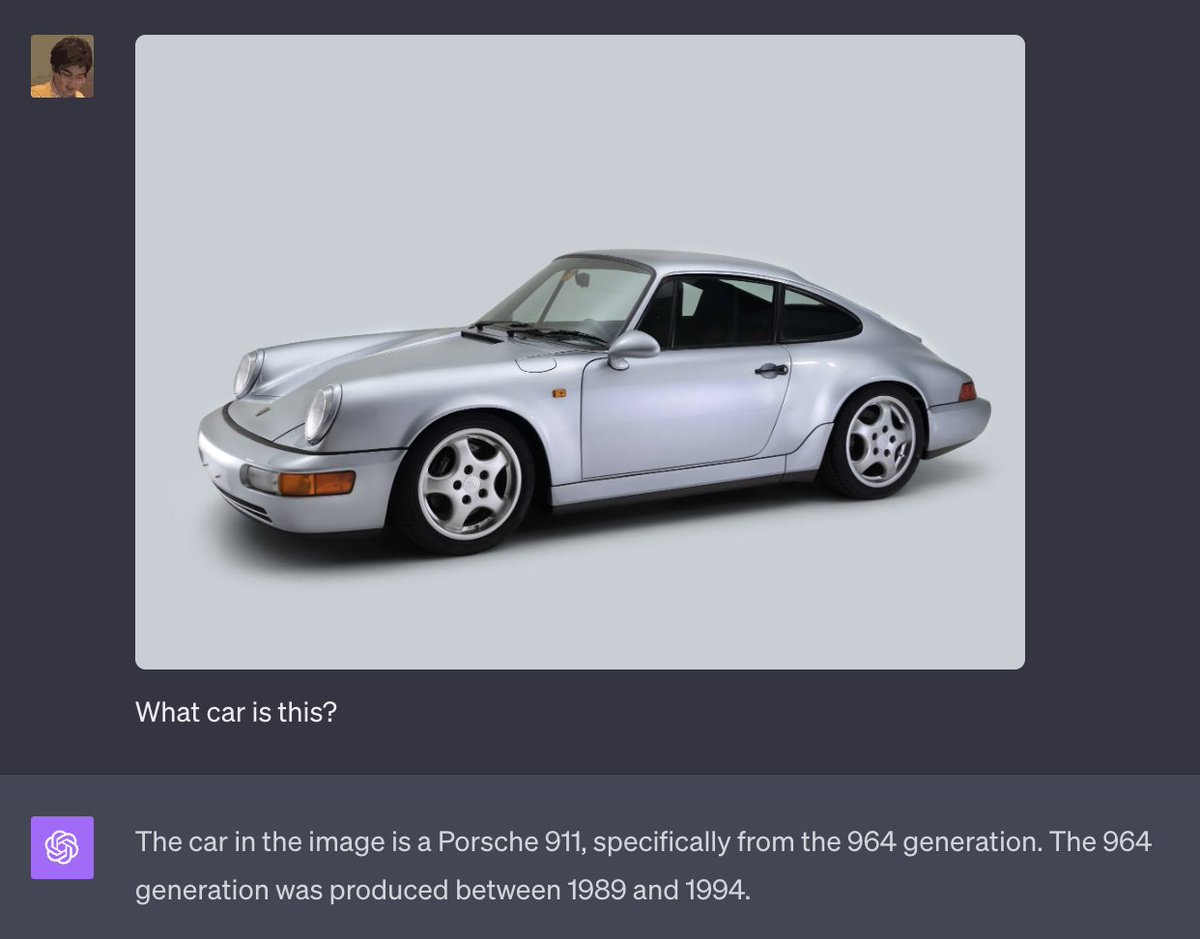 Most people can't tell different 911s apart but GPT-4 can!