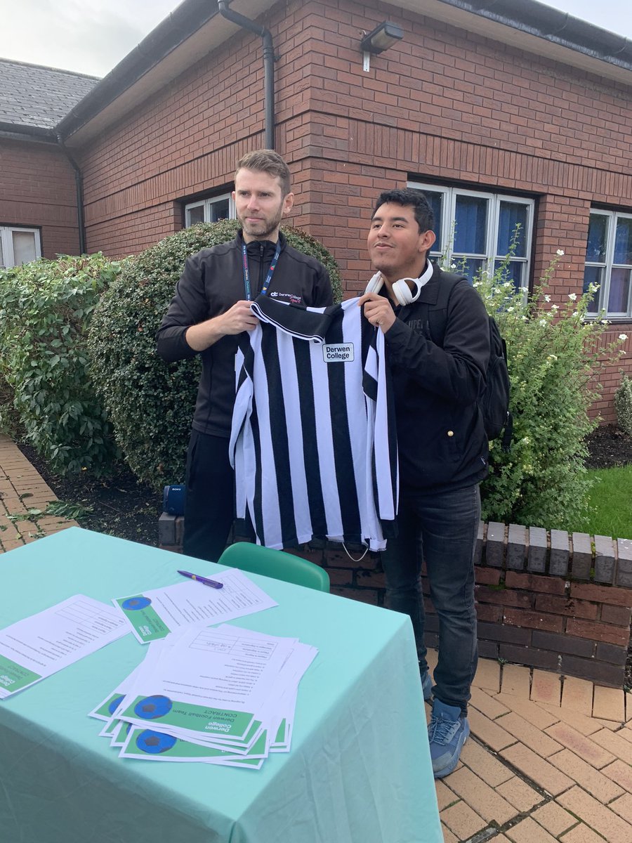 SteveE_Derwen's tweet photo. Absolute scenes today @DerwenCollege when the football team was announced 

Well done guys and keep working hard 

Training ⚽️
- Thursday
- 5pm - 6pm 
- Sports hall https://t.co/l7Why0INHN