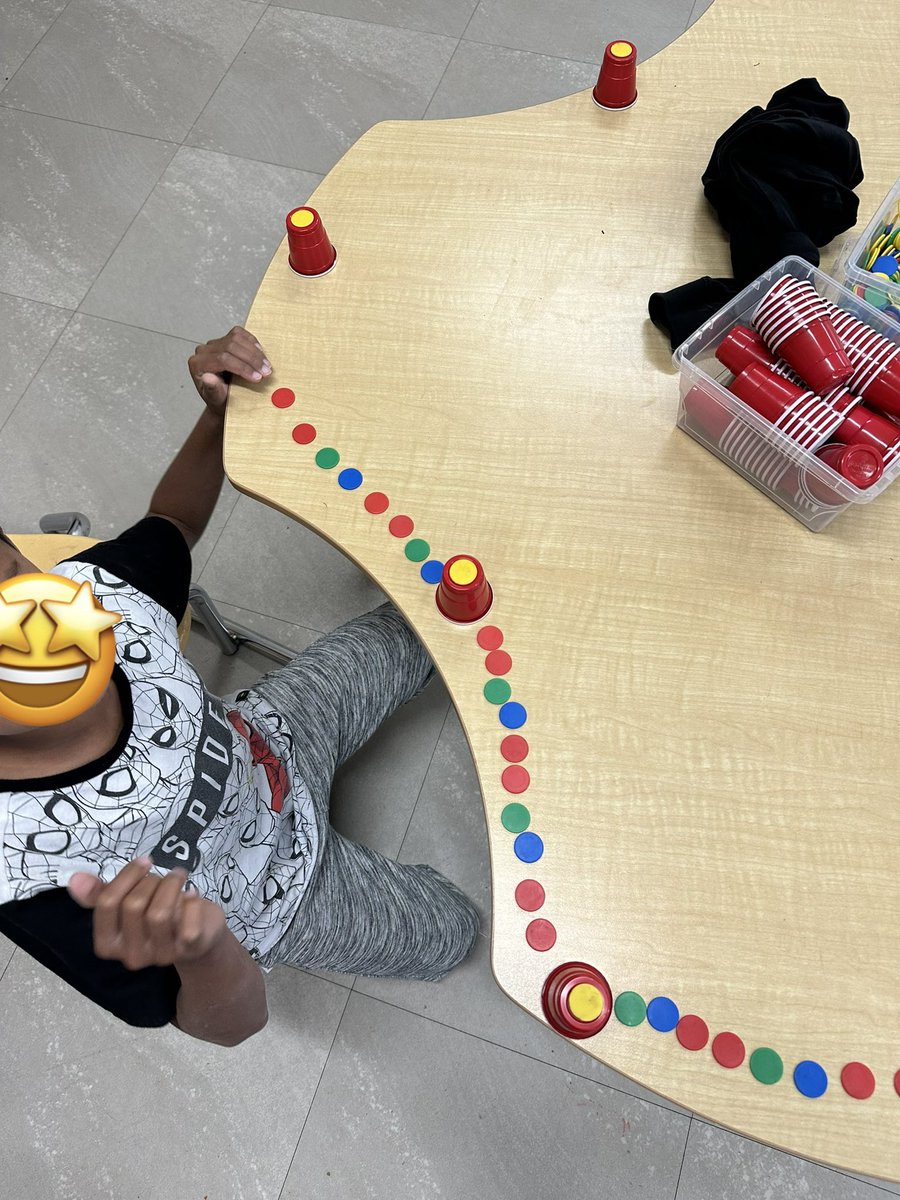 This week we started learning about patterns! Today we learned about repeating patterns, a pattern core and attributes! 
🔵🟢🟡<a href="/DesmondHDSB/">Viola Desmond Public School</a>