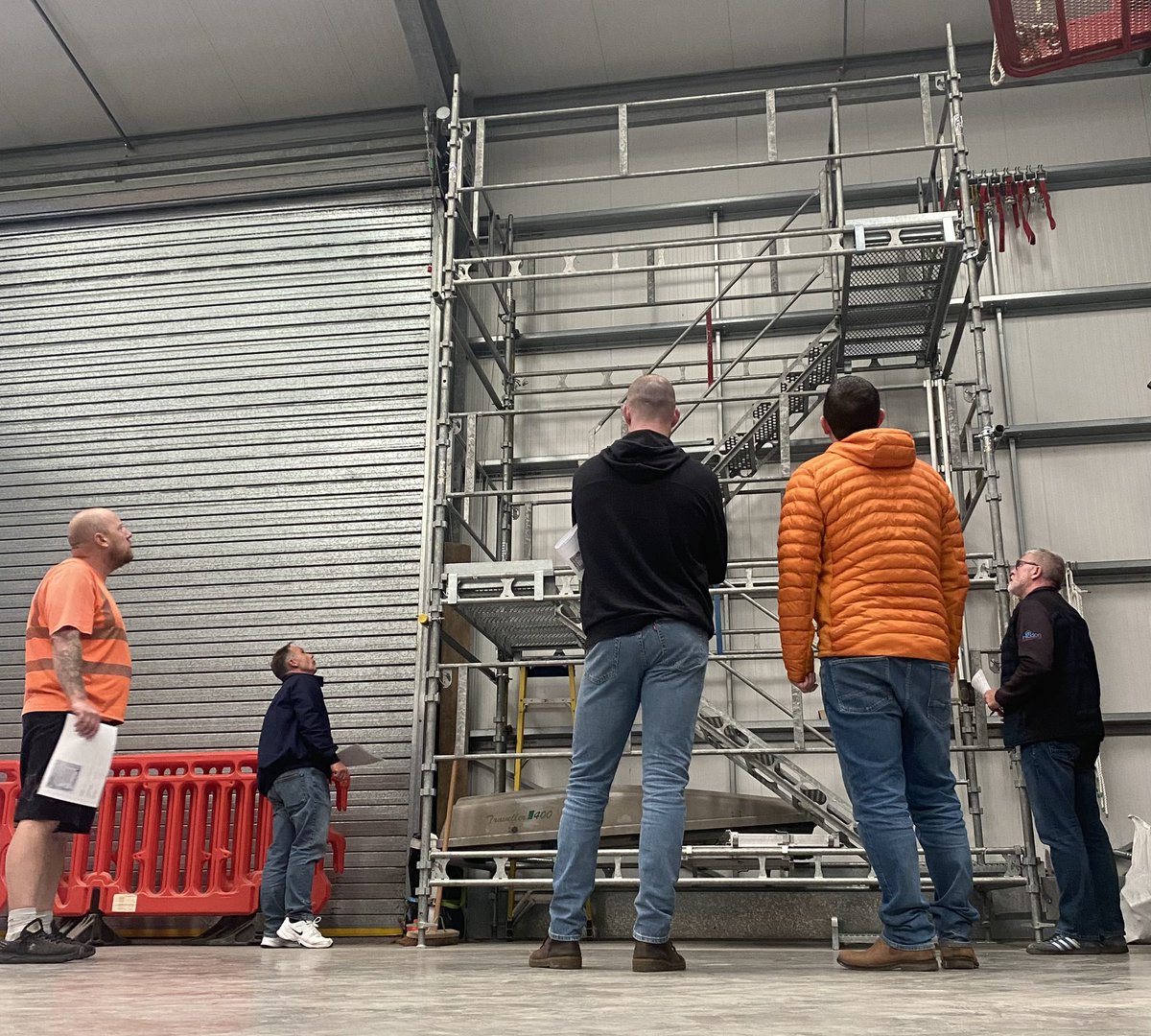 3education's tweet photo. The work at height story continues this week-STEP [stair towers &amp; edge protection] for Managers today. It’s all about people going home safely at the end of each day and Managers with knowledge can help achieve this. https://t.co/QBxFYLmZpK https://t.co/JTQCJFnFjA