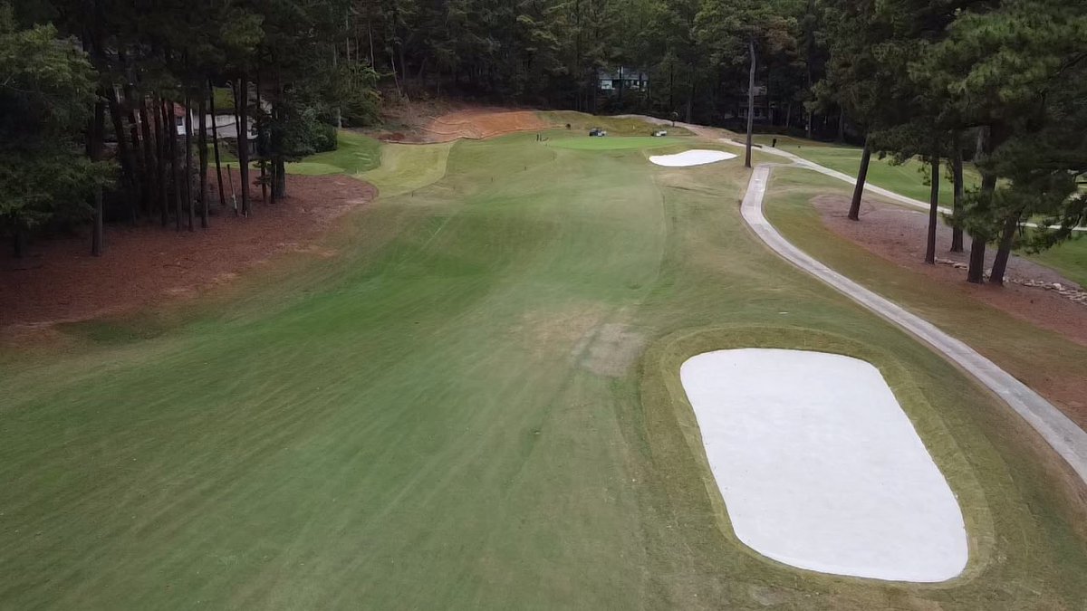 We are beginning to wrap up a successful project by @bergingolf @DuininckGolf with some drone shots of the afternoon.