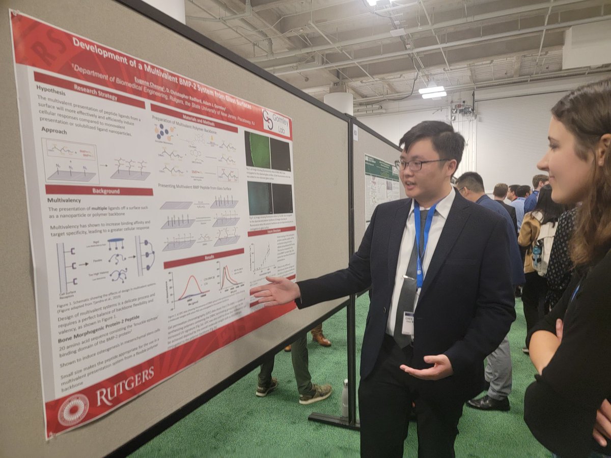 BMERutgers's tweet photo. Kicking off #BMES2023 with some exciting poster presentations! 

@RutgersResearch @RutgersSOE https://t.co/6fu0N9jwuF