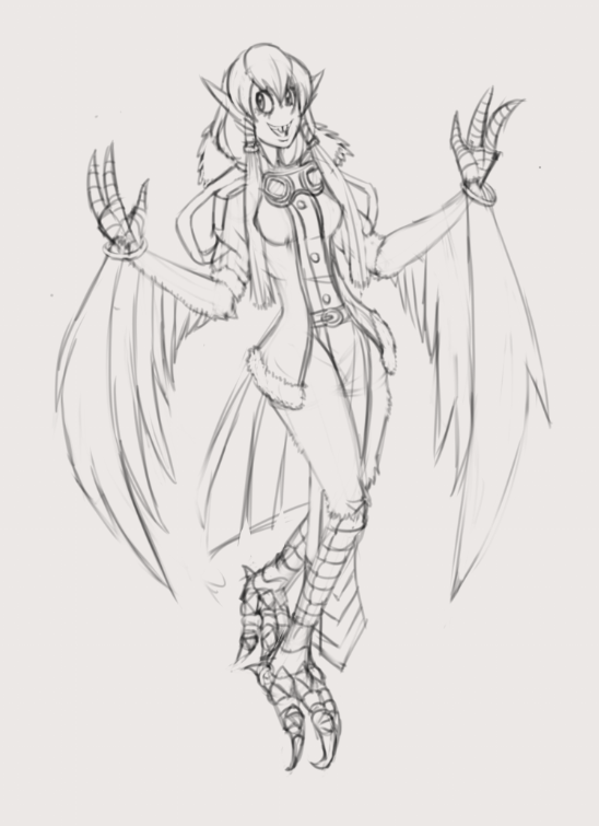 Trelockmont's tweet photo. I may be a bit late, but I got my character Hummie here for your consideration after Sec's insistance.
I couldn't finish her new look in time, so the image to the left is her updated model sketch. The rest is old and gift art.

Sorry if I'm cutting it close/missed my chance. ^^; https://t.co/LS8oHJp8C7