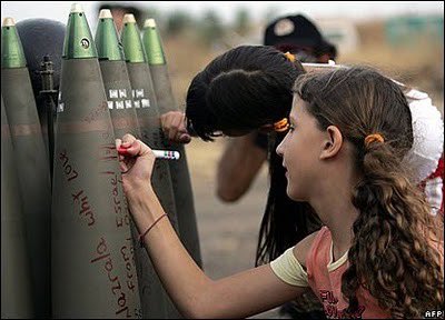 In 2006, these children were writing “from israel with love” and drawing hearts on missiles the zionist regime used on Beirut during the 2006 zionist war on Lebanon, which killed at least 2000 Lebanese people displaced over 500,000 in 34 days