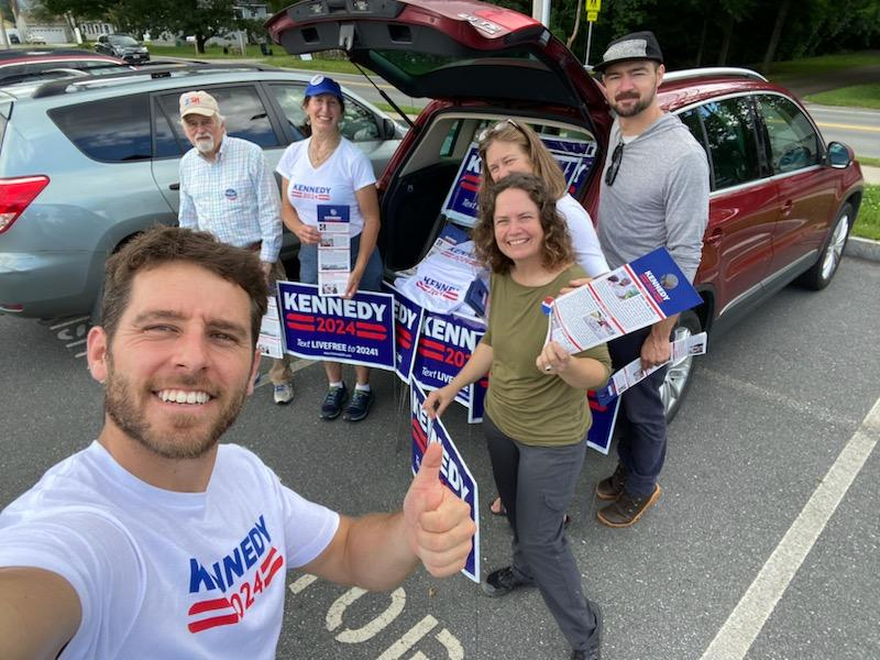 JackmanRadio's tweet photo. *Team Kennedy New Hampshire Events ALERT*

We have some epic events &amp; actions coming up in:
-Milford
-Campaign HQ in Manchester
-Nashua
-Special TBA event

To attend and get involved, RSVP here today:
https://t.co/Os3ujkqI5p

#DeclareYourIndependence #NHForKennedy #LiveFree https://t.co/yvUxUmk99W